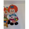 Image 5 : (4) Raggedy Anne Wall Decor - 13" Long