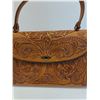 Image 2 : Custom Tooled Leather Ladies Purse - 12" x 9"