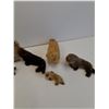 Image 3 : (8) Handmade Tanned Leather & Fur Seal Figurines - Assorted Sizes