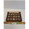 Image 1 : Canadian Prime Minsters Coin Collection in Wooden Wall Plaque - 9" x 7"