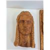 Image 3 : Indigenous Chief And Carved Wall Plaque