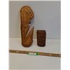Image 1 : Indigenous Seahorse Wood Carving And Wood Face Carving