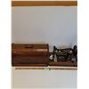 Image 1 : Antique Portable Singer Sewing Machine- Hand Crank- CANNOT SHIP