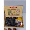 Image 3 : (2) Cigar Boxes-(1) Wooden Puzzle, Indigenous Bead Work- Dominoes And Pins