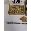 Image 5 : (2) Cigar Boxes-(1) Wooden Puzzle, Indigenous Bead Work- Dominoes And Pins