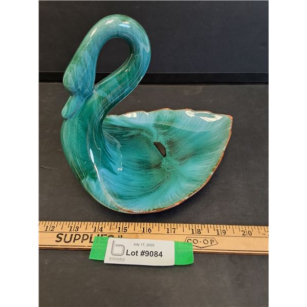 Blue Mountain Pottery Swan Dish - 9" x 7.5" - Some Nicks, As Shown