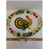 Image 1 : Vintage Turkey Enamel Platter- 18" x 14"