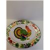 Image 2 : Vintage Turkey Enamel Platter- 18" x 14"
