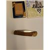Image 6 : Folding Hunting Knife, (2) Small Picture Frames, Canterbury Ceramic Tile