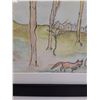 Image 2 : Watercolor Painting of Fox in the Woods - 16" x 13"