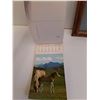 Image 4 : Petit Point Horse Picture (12" x10") & 1967 Horse Calendar and Postcards