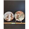Image 1 : (2) Collector Plates & Stands: Royal Stafford (Bunny) & Franklin Porcelain (Otter)