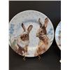 Image 2 : (2) Collector Plates & Stands: Royal Stafford (Bunny) & Franklin Porcelain (Otter)
