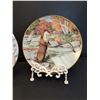 Image 3 : (2) Collector Plates & Stands: Royal Stafford (Bunny) & Franklin Porcelain (Otter)