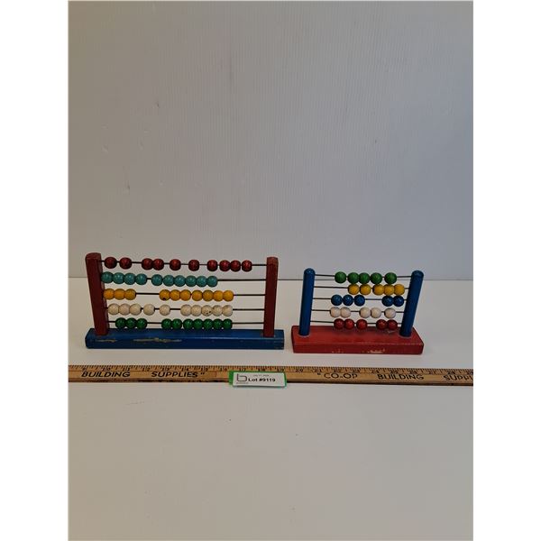 (2) Vintage Children's Abacuses