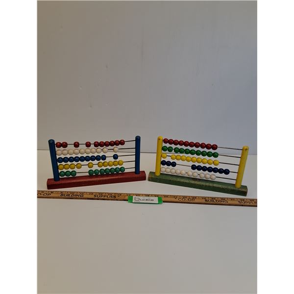 (2) Vintage Childrens Abacuses