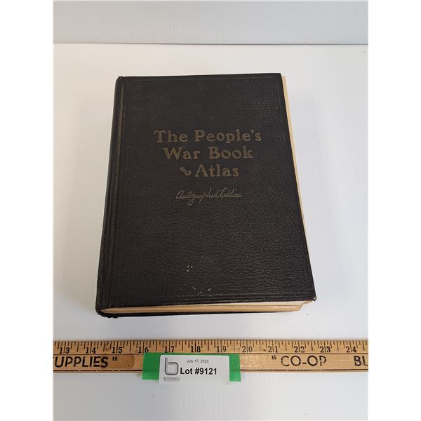 The People's War Book & Atlas - Hard Cover - Copyright 1920