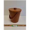 Image 1 : Vintage Bentwood & Metal Ice Bucket - 10" x 8"