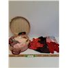 Image 1 : Vintage Ladies Hat Case w/ Custom Made Doll Clothes