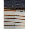 Image 3 : Vintage Wood Fishing Pole w/Carrying Case & Extra Tip Sections  - 33" Long Folded & 98" Long Togethe