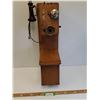 Image 1 : Antique Telephone, Some Wear/TLC Needed, As Pictured - 28" X 8" x 7" - CANNOT SHIP