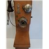 Image 2 : Antique Telephone, Some Wear/TLC Needed, As Pictured - 28" X 8" x 7" - CANNOT SHIP