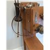 Image 3 : Antique Telephone, Some Wear/TLC Needed, As Pictured - 28" X 8" x 7" - CANNOT SHIP