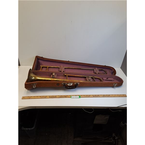 Geib Trombone in Case - As Is - 35" x 10" x 10" -PICK UP