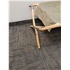 Image 3 : Tucker Vintage Wood & Canvas Cot - CANNOT SHIP