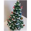 Image 5 : Vintage Atlantic Mold Style Ceramic Christmas Light-Up Tree - Has Music Box (Needs Un-Winding) - Chi