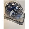 Image 4 : Tampa Bay Lighting Goalie Mini Helmet Display - 8" x 5" x 6"