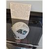 Image 2 : Chris Getzlaf Saskatchewan Roughriders Signed Football & Mini Helmet in Case - 19" x 17" x 9"