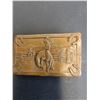 Image 2 : Vintage Copper Cowboy Belt Buckle - 3" x 2.5"