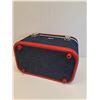 Image 5 : Skyway Vintage Denim & Red Vinyl Trim Travel Case - 14" x 9" x 9"