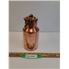 Image 1 : Vintage Copper & Brass Milk Jar w/Handle & Lid - 8" x 4"