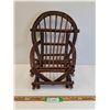 Image 1 : Custom Made Willow Doll Chair - 17" x 14" x 12"