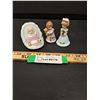 Image 1 : (3) Enesco "Growing Up Girls" Birthday Figurine - Baby, One Year & Second Year