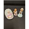 Image 2 : (3) Enesco "Growing Up Girls" Birthday Figurine - Baby, One Year & Second Year