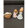 Image 5 : (3) Enesco "Growing Up Girls" Birthday Figurine - Baby, One Year & Second Year