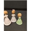 Image 4 : (3) Enesco Birthday Girl Figurine - Three, Four, Five (Three Has Damaged Arm)