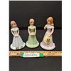 Image 1 : (3) Enesco Birthday Girl Figurine - Ten, Eleven, Twelfth Years