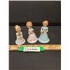Image 1 : (3) Enesco Birthday Girl Figurine - 4, 5, 6 Years