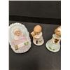 Image 2 : (3) Enesco Birthday Girl Figurine - Baby, 1 2 Years