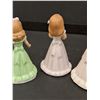 Image 4 : (3) Enesco Birthday Girl Figurine - 7, 8, 9, (9 Has Broken arm)