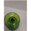 Image 5 : Vintage Indiana Carnival Glass Green Compote Tulip Blossom Pedestal Dish - 7" x 6"