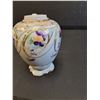 Image 5 : Vintage Violet Floral Pattern Porcelain Jar w/Lid - 4" x 3"