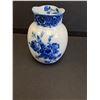 Image 2 : Antique Doultan Blue Delft Floral Vase - 5.5" x 4"