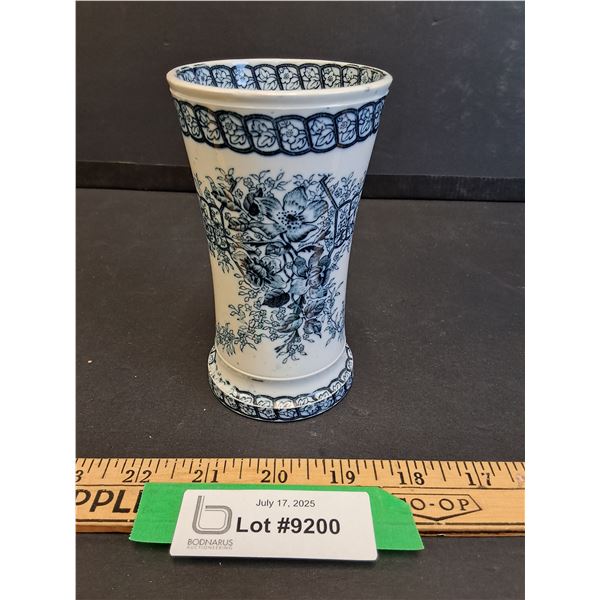 Foley Potteries Toothbrush Holder - Alexandria Pattern Vase - 5" x 3"