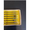 Image 3 : (6) MCM Wood Handles Fondue Fork Set in Box