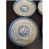 Image 2 : (4) Korean Ceramic Shallow Bowl Bonzai Tree Pattern -5.5" Diameter